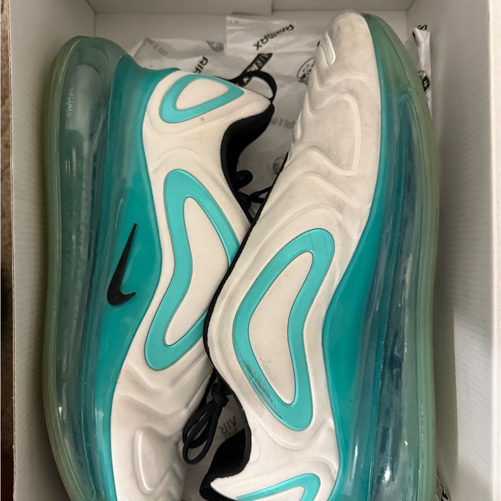 Nike Air Max 720 Summit White and Aurora Green